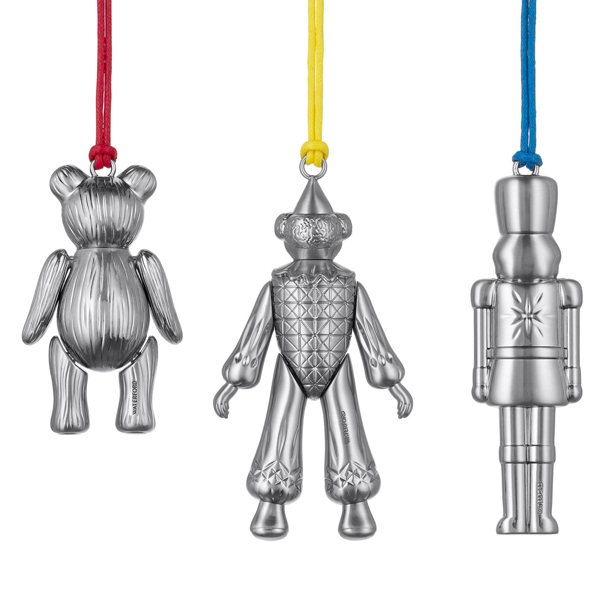 Waterford 2024 Christmas Toys - Clown, Teddy, Nutcracker, Set of 3